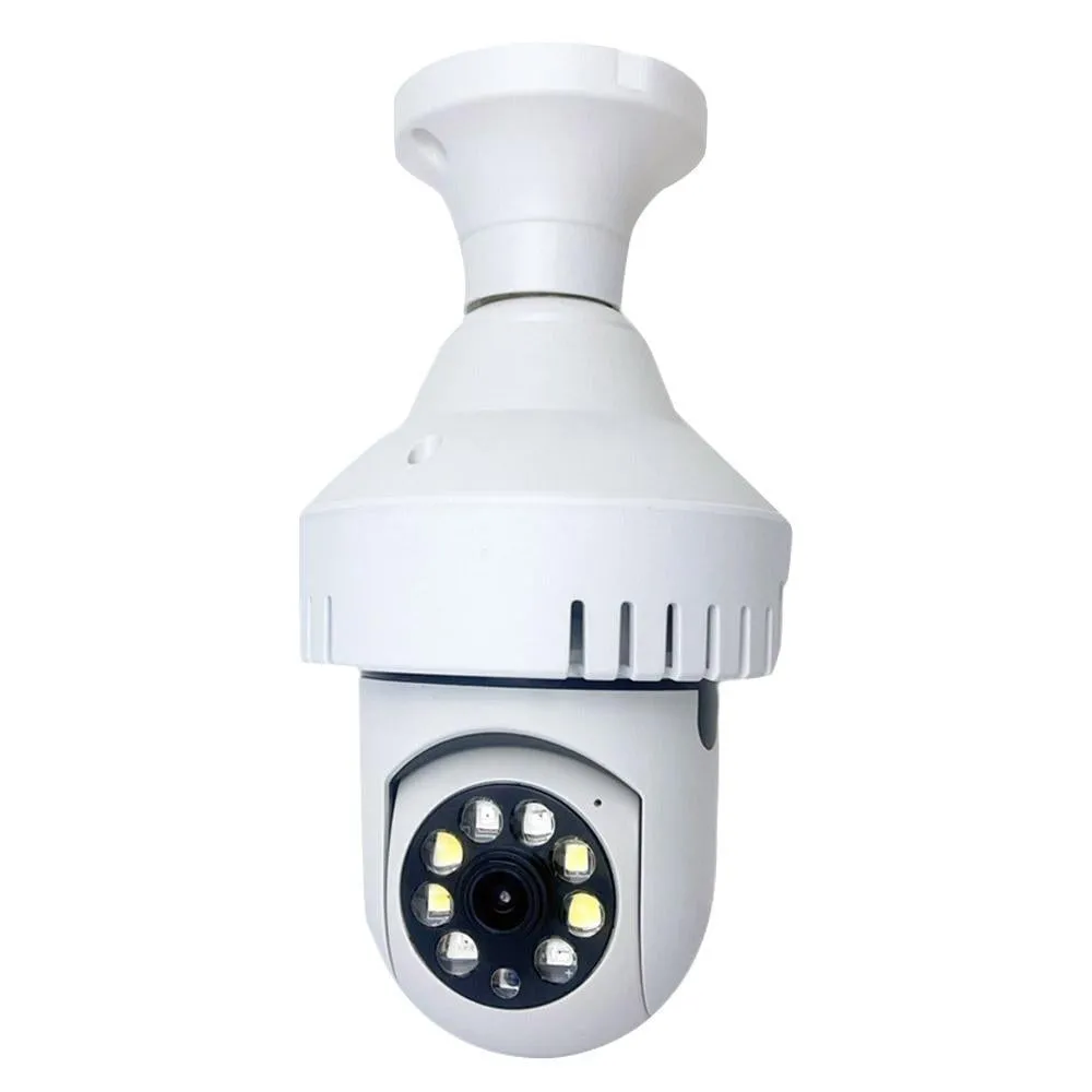 1080P Wifi Camera With Night Vision And Two-Way Voice - Smoke Alarm Bulb