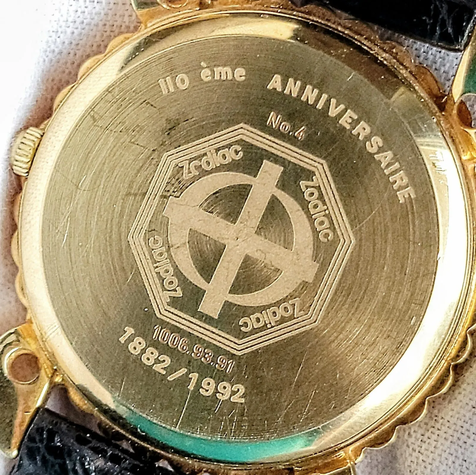 110th ZODIAC Anniversary Automatic Watch 18K Gold Diamond Bezel Limited Edition!