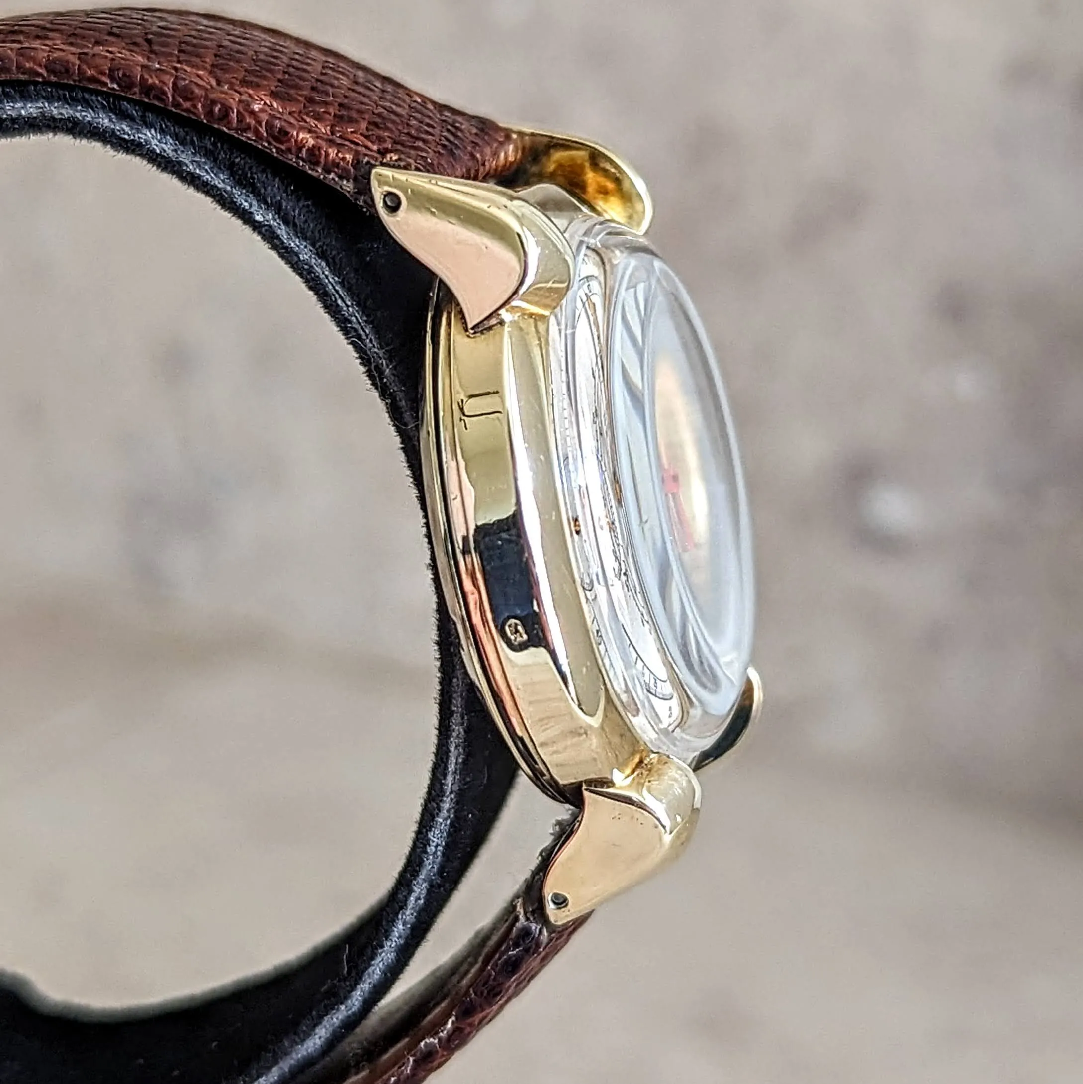 14K GOLD GRUEN Precision Chrono-Timer Wristwatch Doctors Pulsometer Vintage Watch