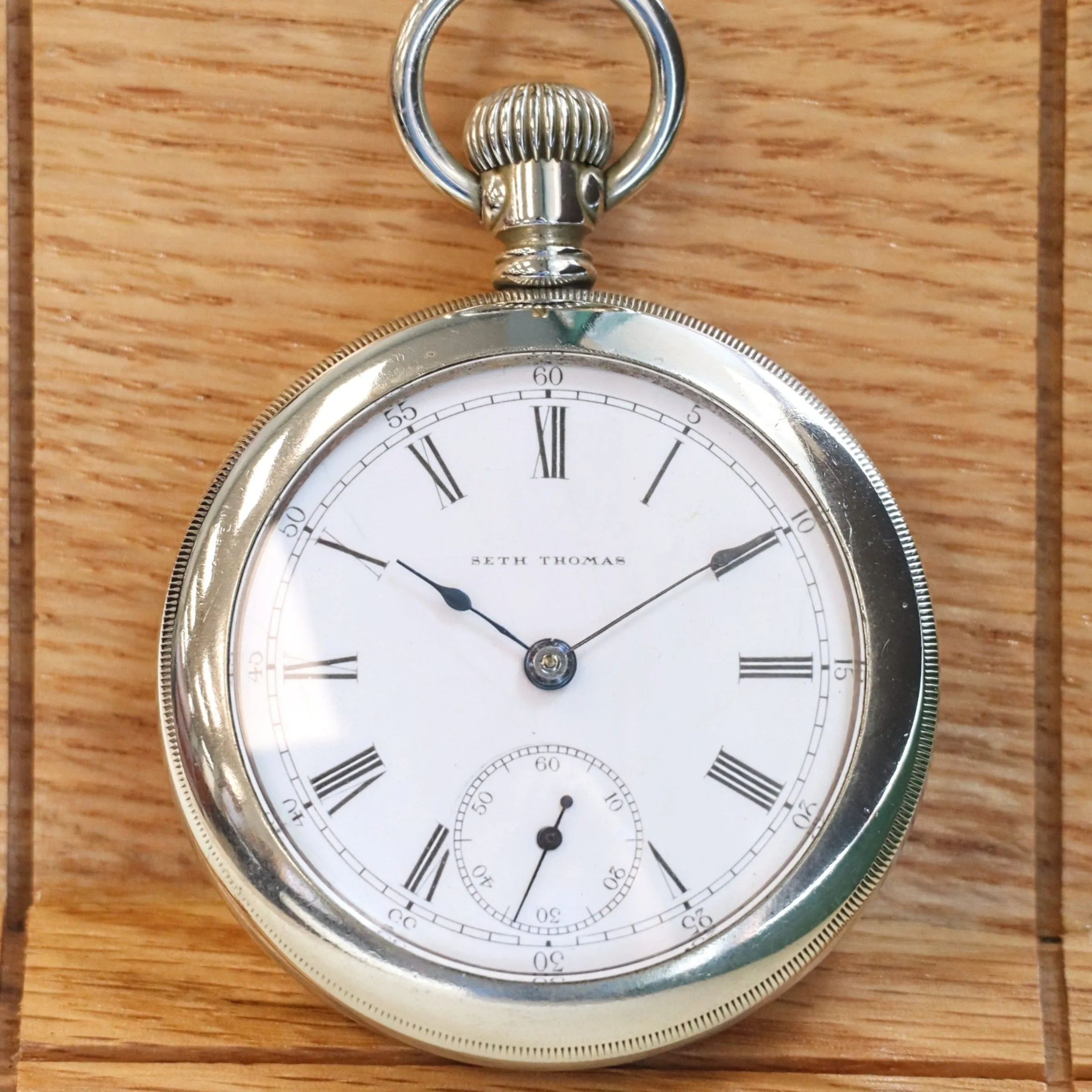 1900 SETH THOMAS Pocket Watch Openface 18s Grade 106 Lever Set 11 Jewels - Made in U.S.A.