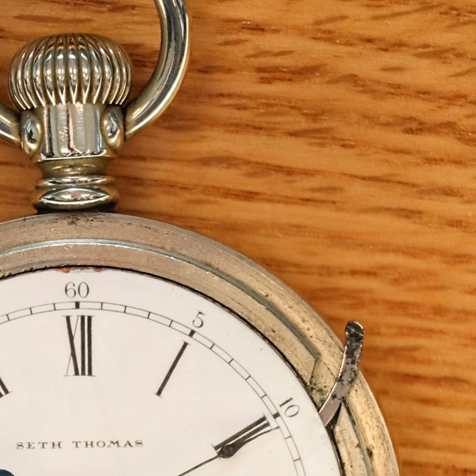 1900 SETH THOMAS Pocket Watch Openface 18s Grade 106 Lever Set 11 Jewels - Made in U.S.A.