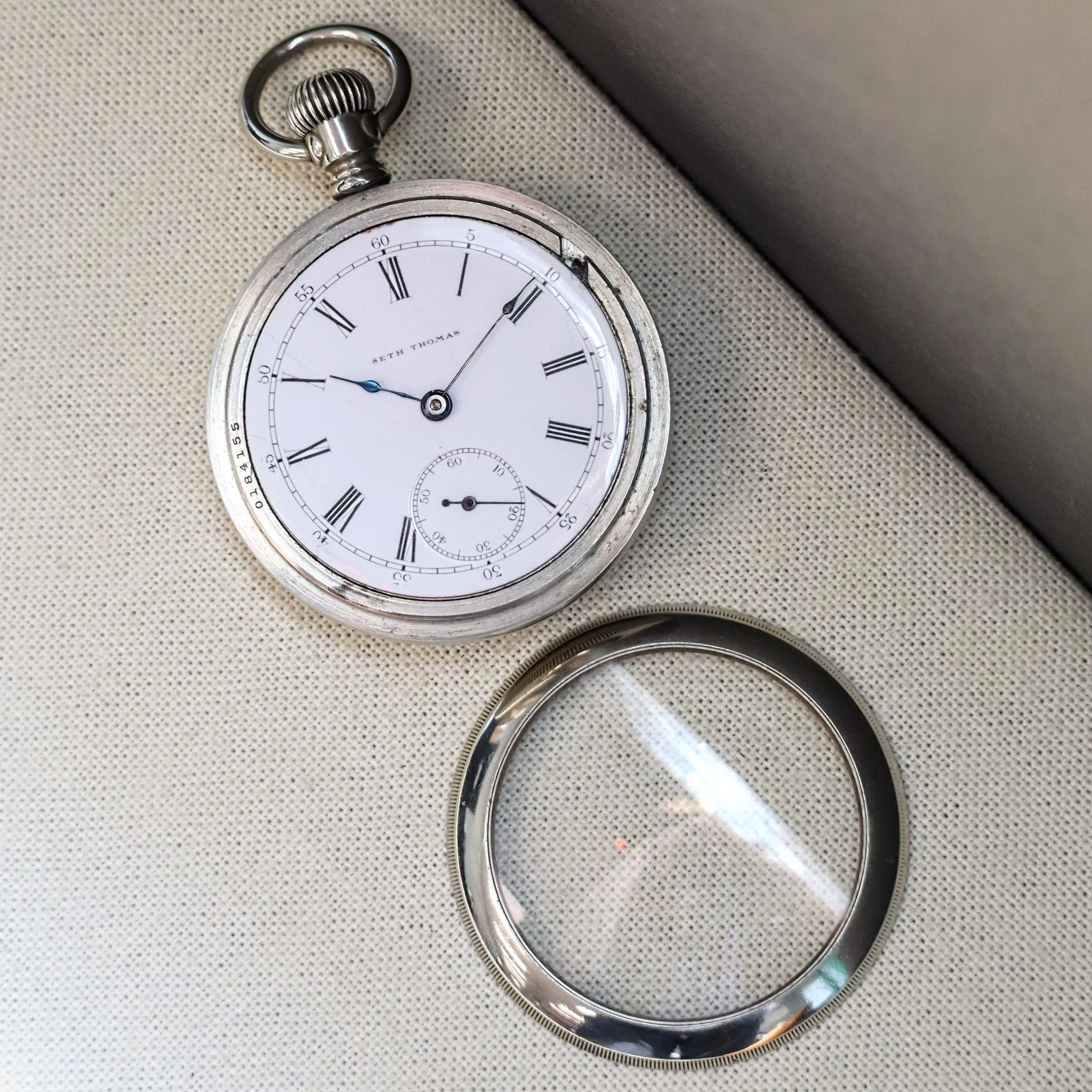 1900 SETH THOMAS Pocket Watch Openface 18s Grade 106 Lever Set 11 Jewels - Made in U.S.A.