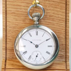 1900 SETH THOMAS Pocket Watch Openface 18s Grade 106 Lever Set 11 Jewels - Made in U.S.A.