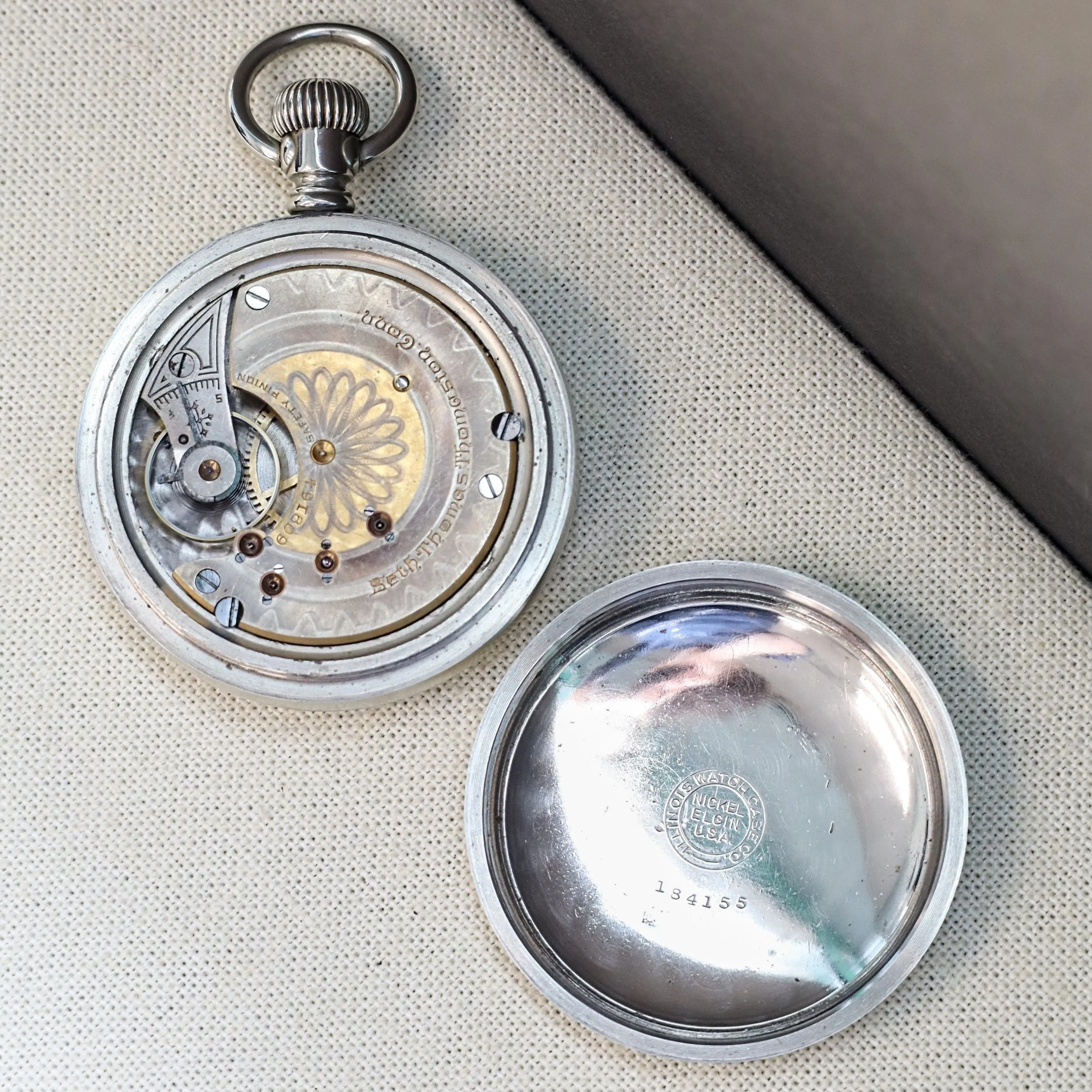 1900 SETH THOMAS Pocket Watch Openface 18s Grade 106 Lever Set 11 Jewels - Made in U.S.A.
