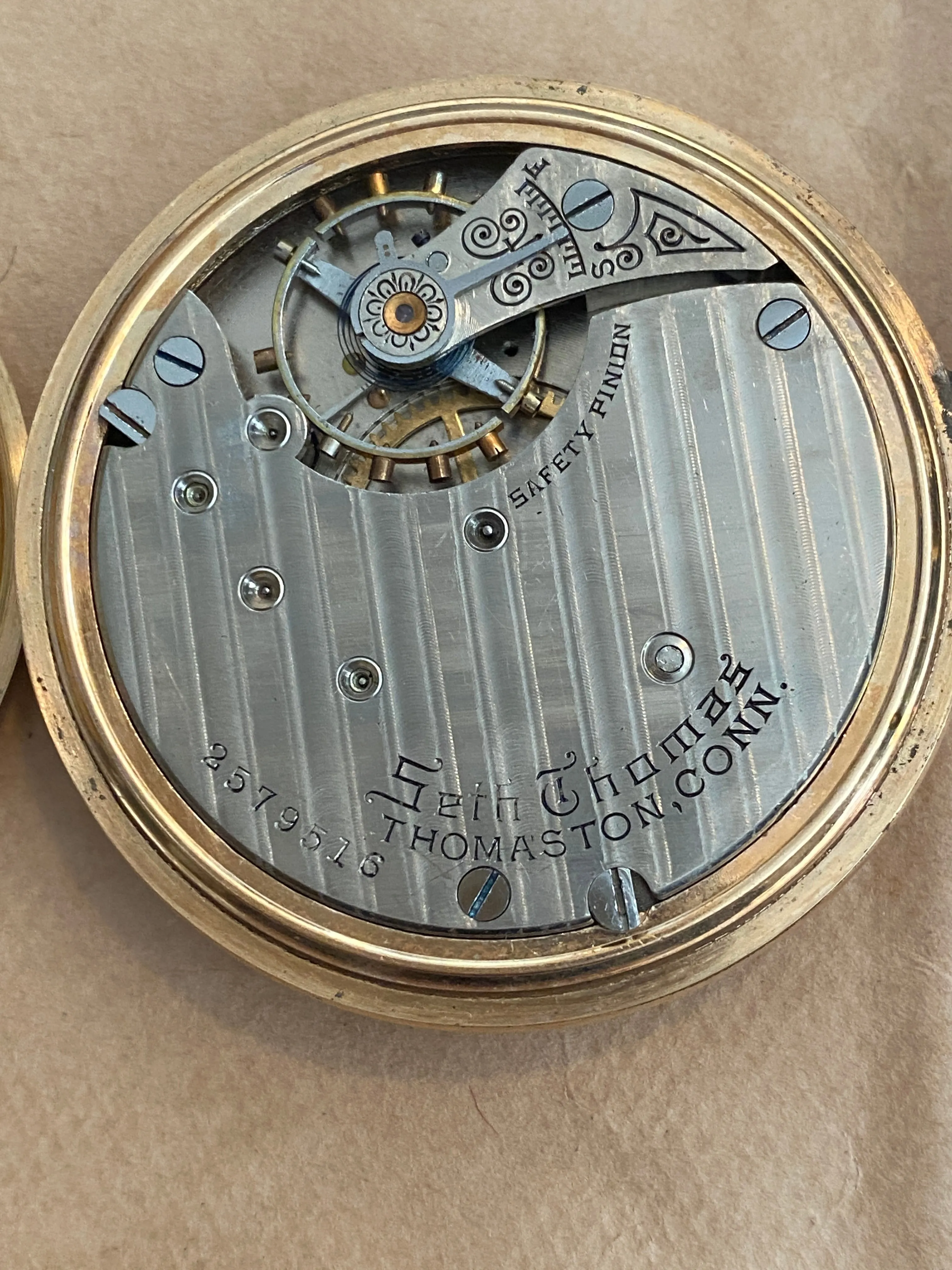 1914 Seth Thomas Illinois Gold Filled Watch Case Pocket Watch 18s Grade 36