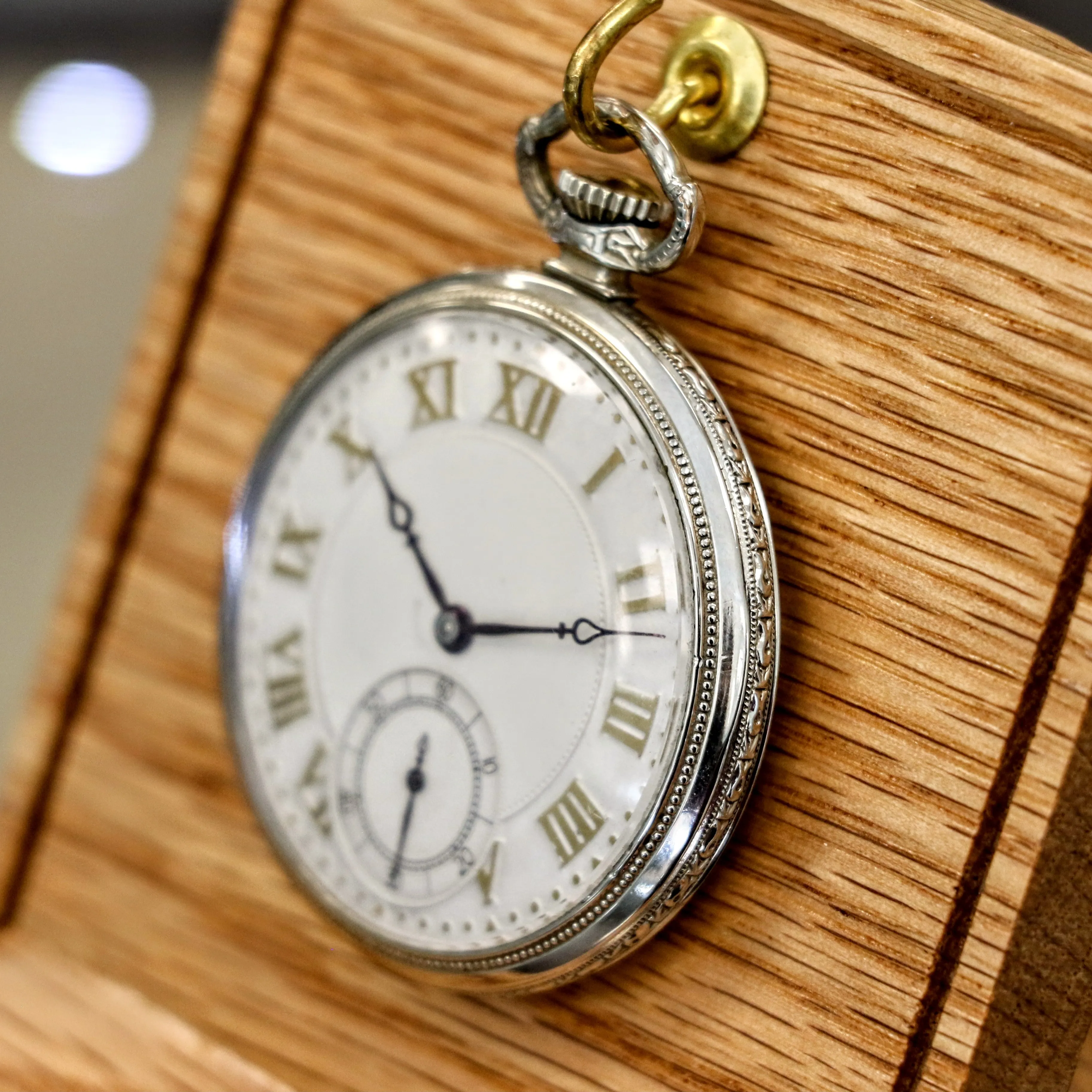 1928 HAMILTON Pocket Watch 17 Jewels Grade 912 U.S.A. Made 12s Engraved Case