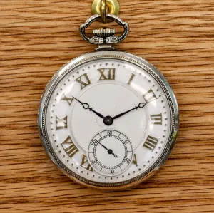 1928 HAMILTON Pocket Watch 17 Jewels Grade 912 U.S.A. Made 12s Engraved Case