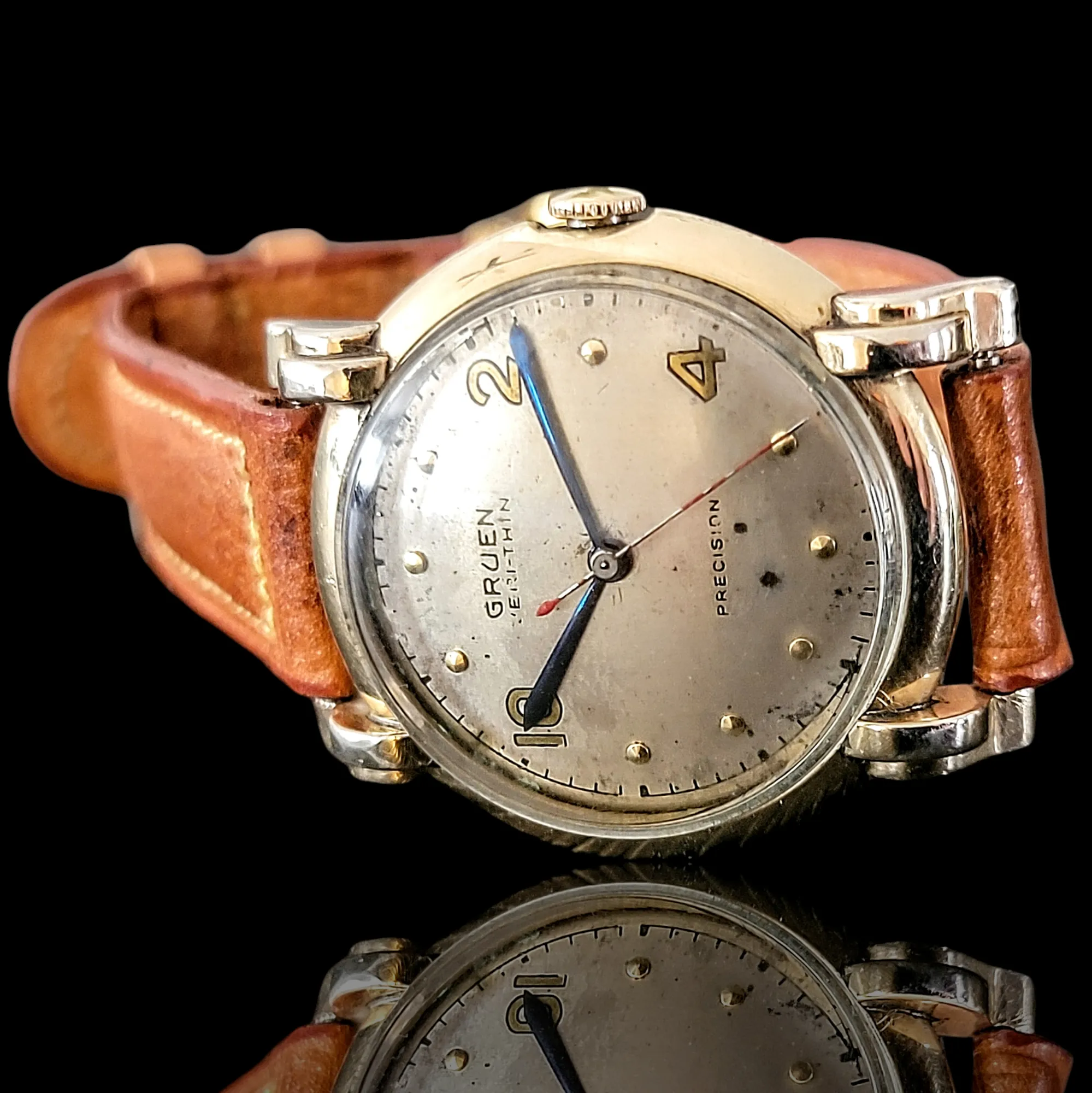 1944 GRUEN Veri-Thin PRECISION Watch 17 Jewels Cal. 420 SS