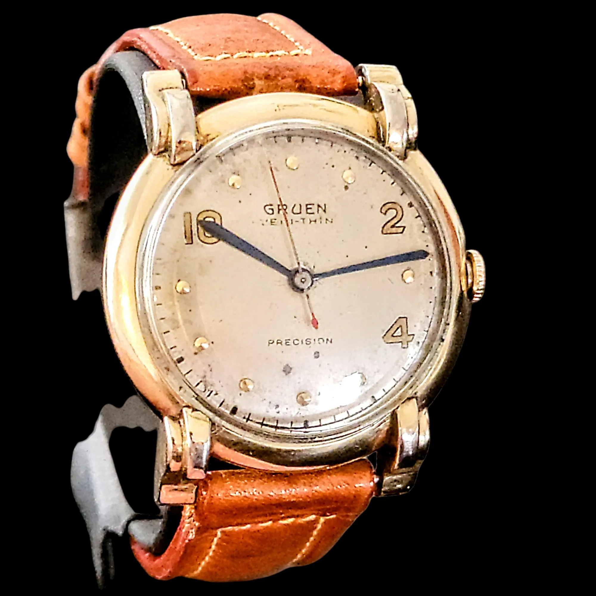 1944 GRUEN Veri-Thin PRECISION Watch 17 Jewels Cal. 420 SS