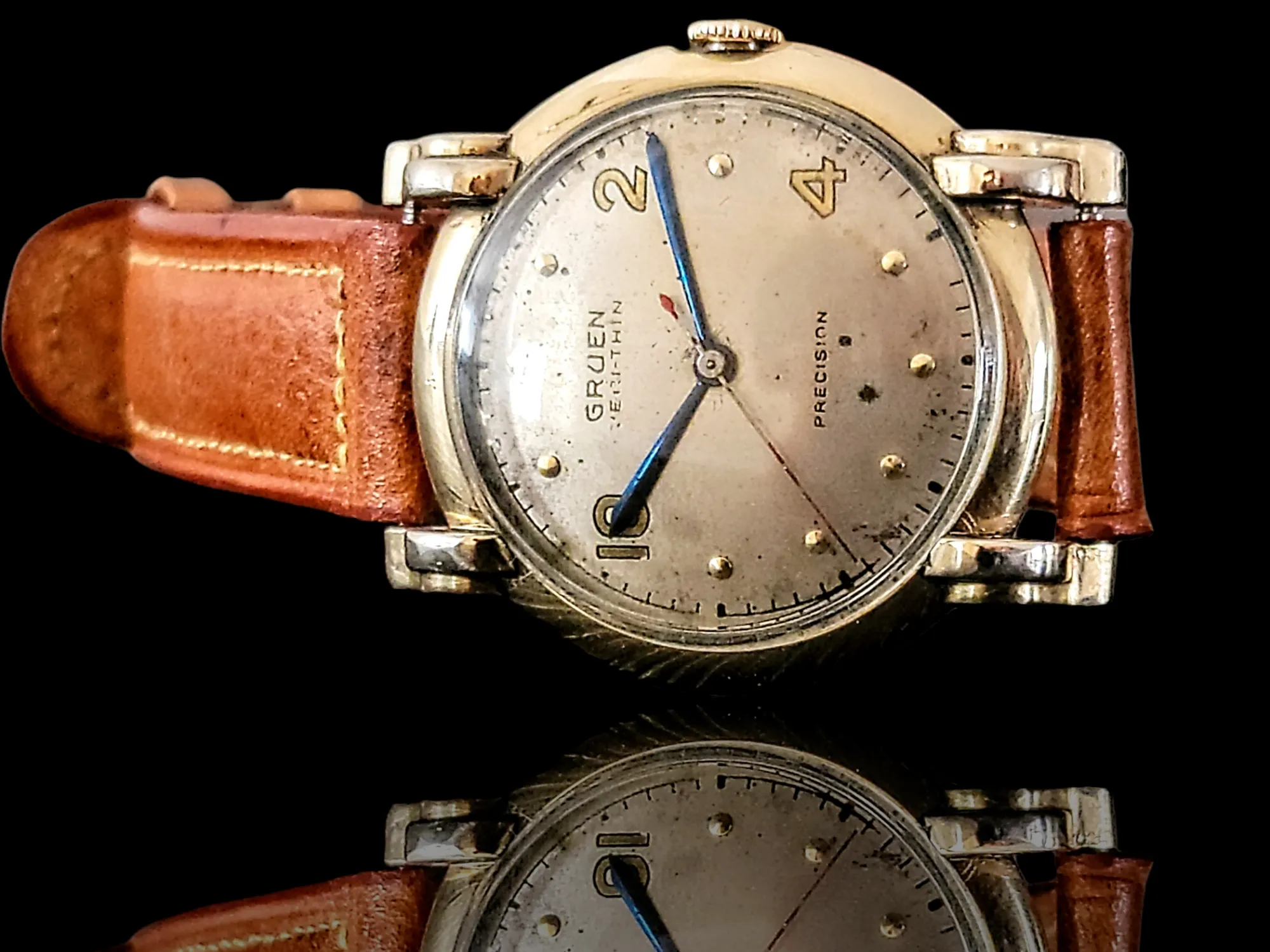 1944 GRUEN Veri-Thin PRECISION Watch 17 Jewels Cal. 420 SS
