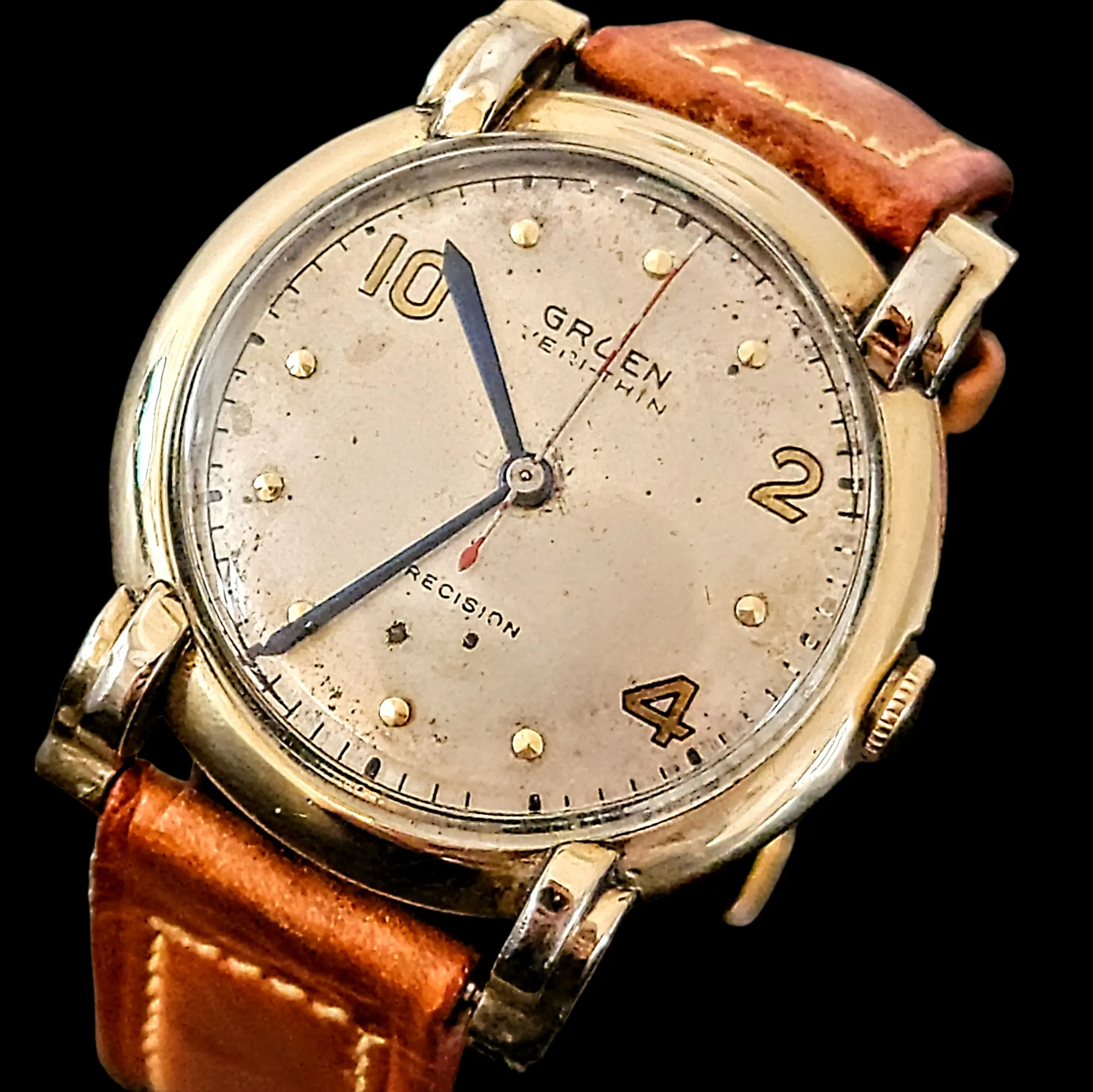 1944 GRUEN Veri-Thin PRECISION Watch 17 Jewels Cal. 420 SS