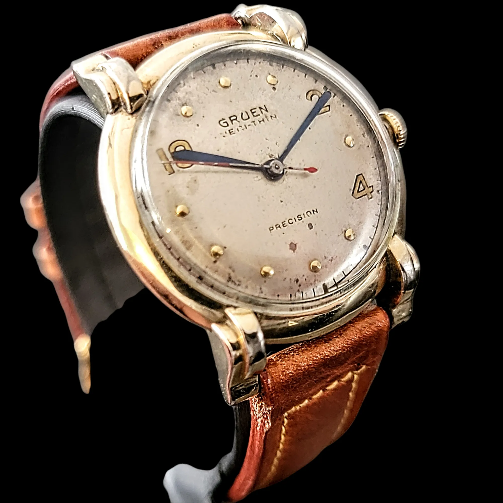 1944 GRUEN Veri-Thin PRECISION Watch 17 Jewels Cal. 420 SS
