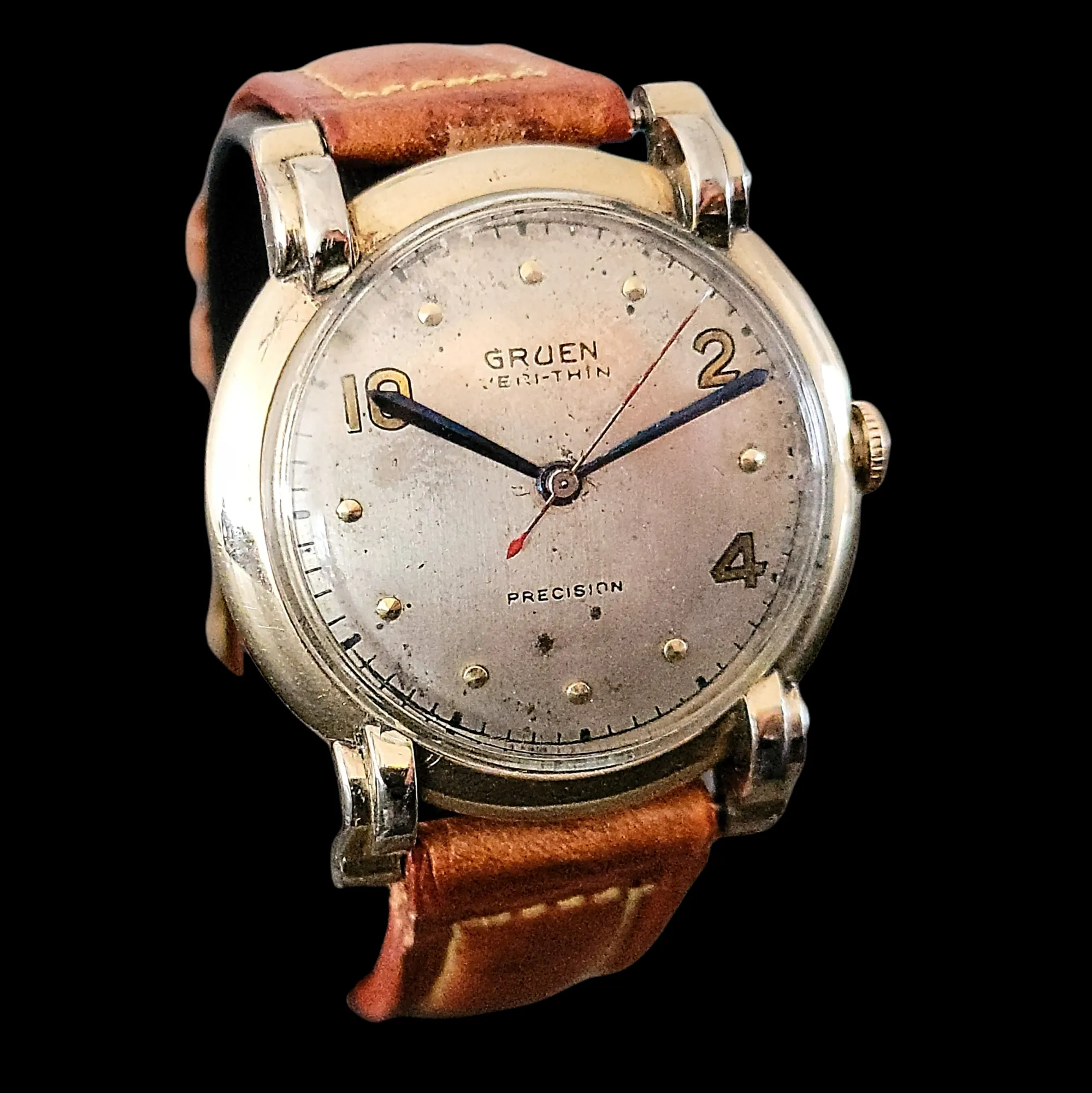 1944 GRUEN Veri-Thin PRECISION Watch 17 Jewels Cal. 420 SS