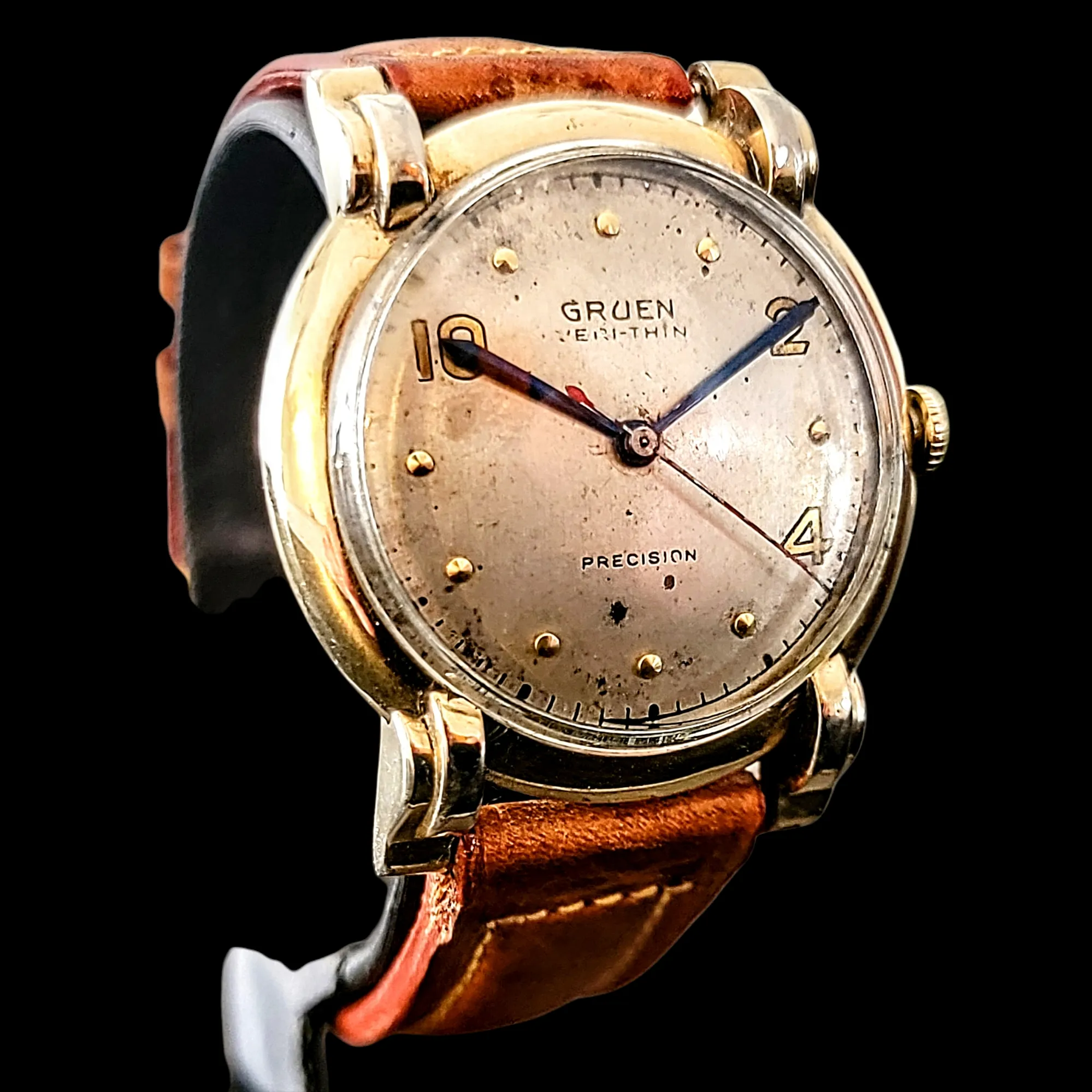 1944 GRUEN Veri-Thin PRECISION Watch 17 Jewels Cal. 420 SS