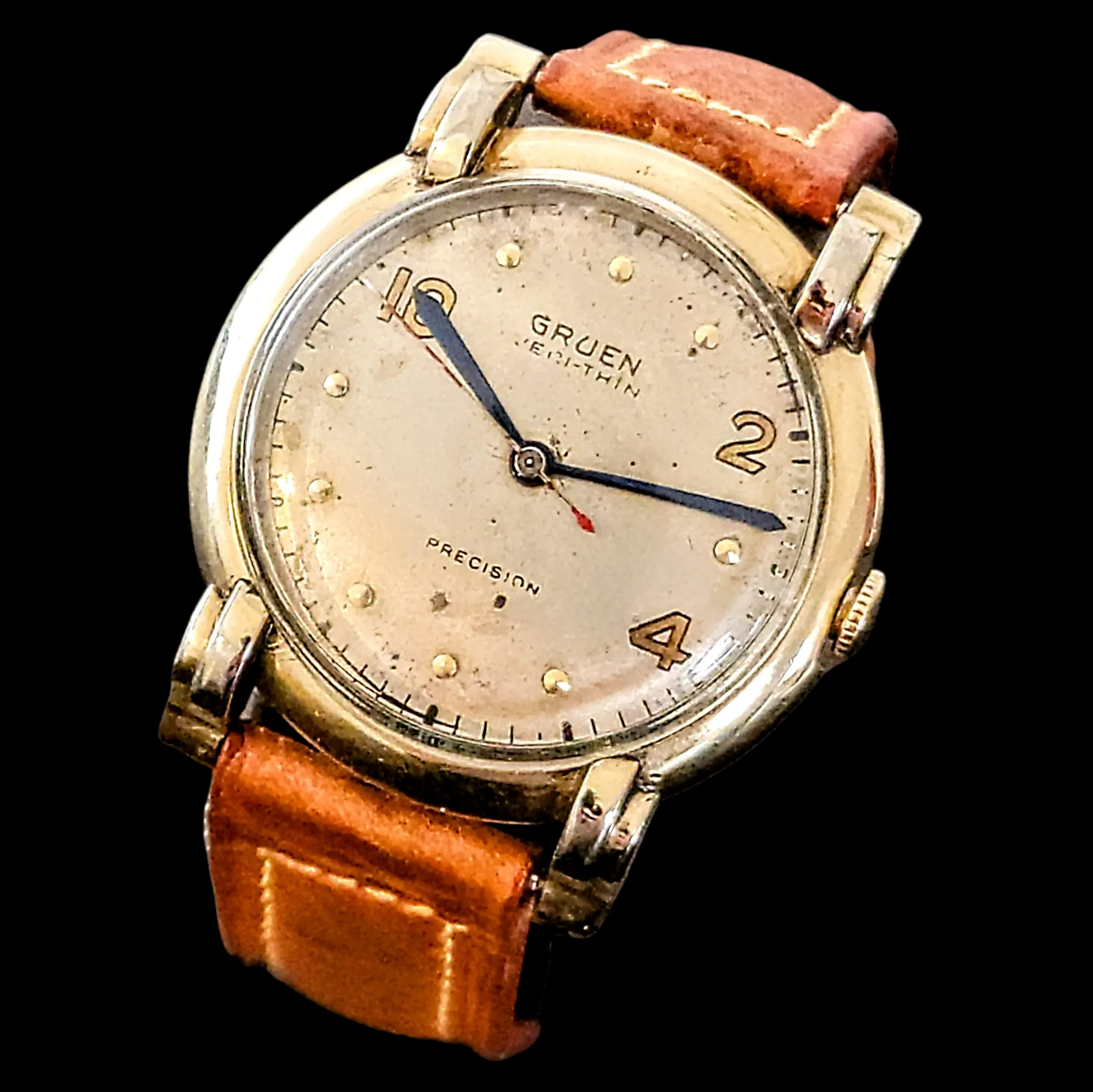 1944 GRUEN Veri-Thin PRECISION Watch 17 Jewels Cal. 420 SS