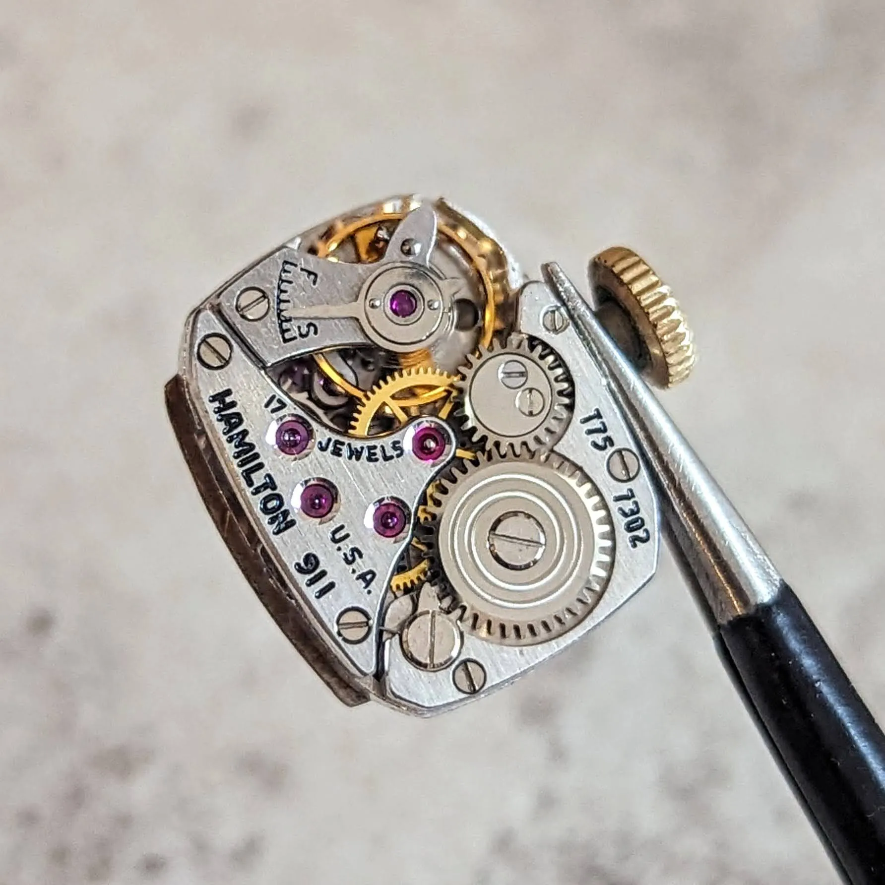 1946 HAMILTON CLARA Ladies Watch 17 Jewels Grade 911 USA Made Wristwatch