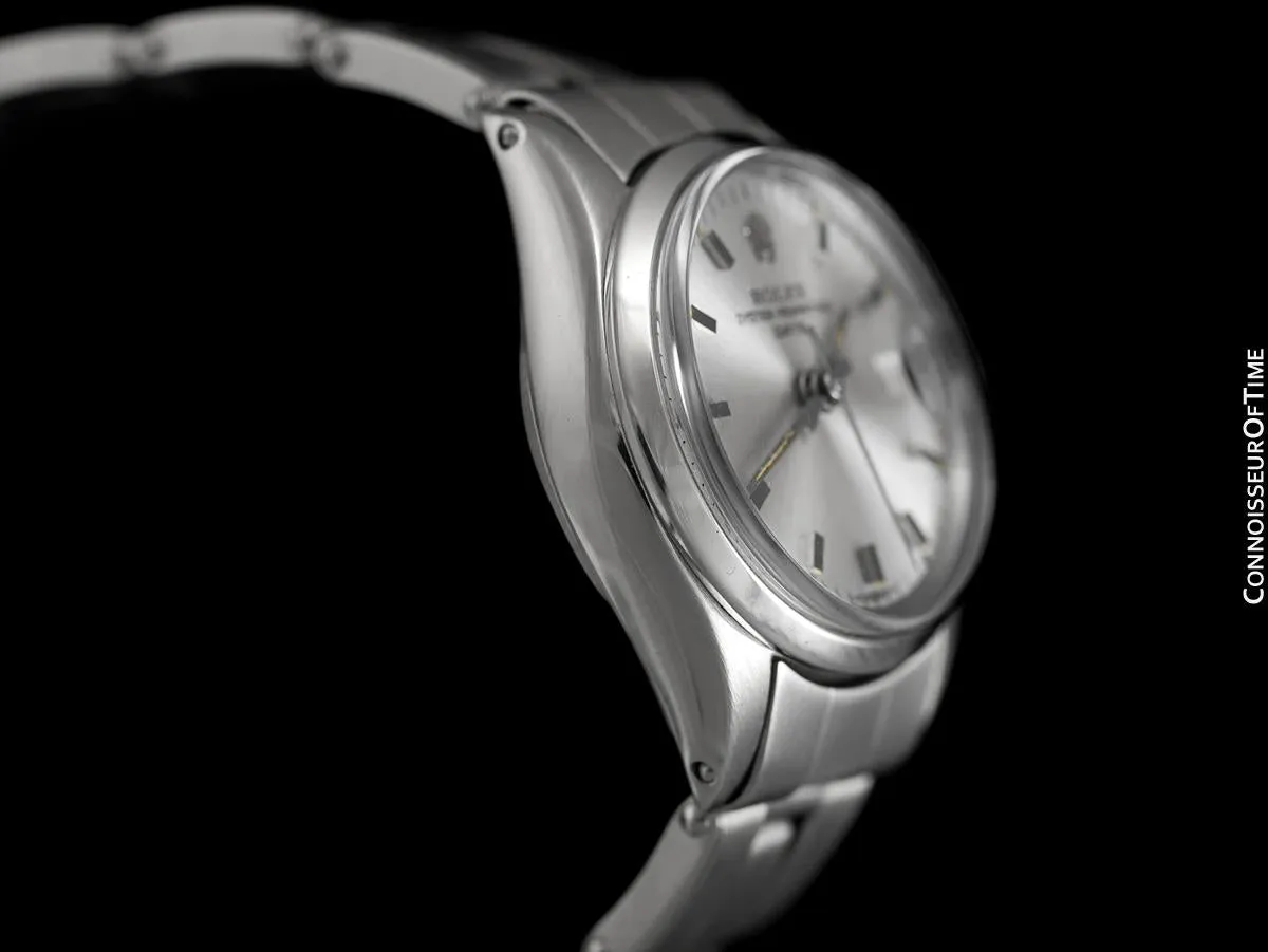 1961 Rolex Classic Vintage Ladies Date Datejust Watch, Silver Dial - Stainless Steel