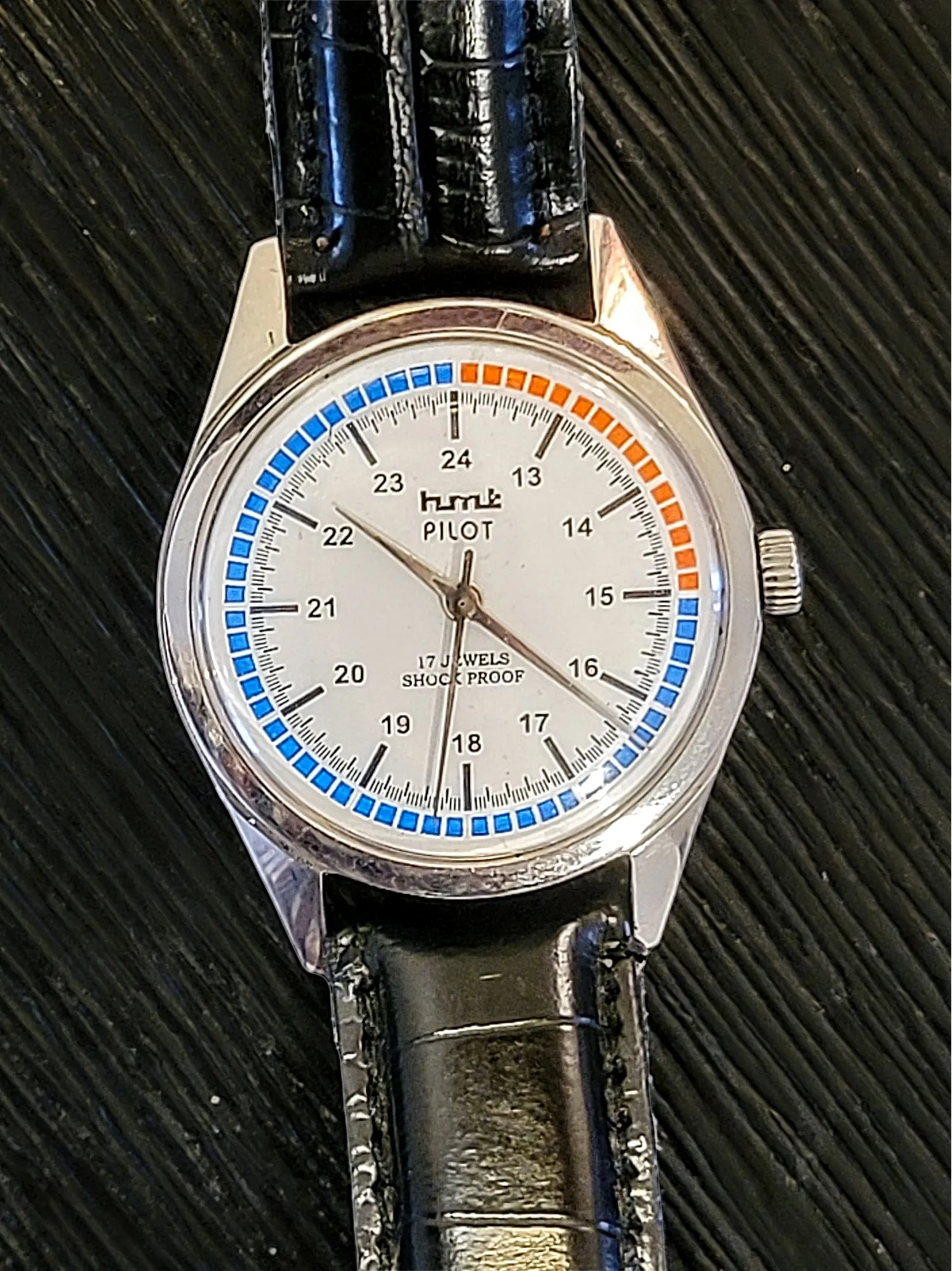 1970's HMT Pilot Watch 17 Jewels Cal. 0231 - All S. Steel