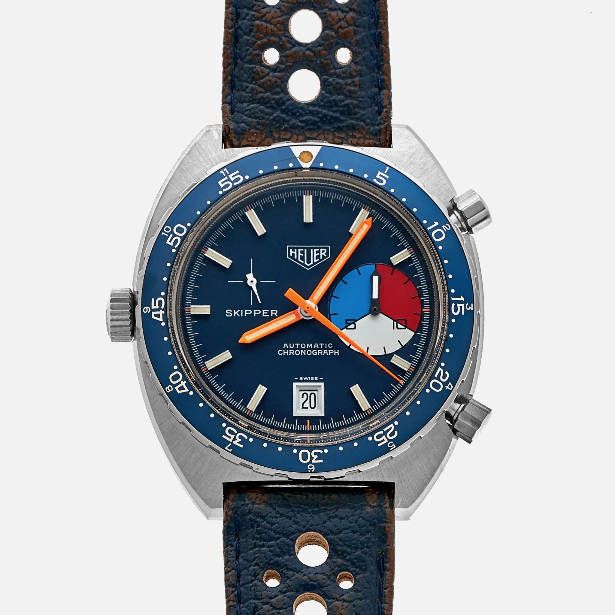 1972 Heuer Skipper Ref. 1564 With Original Strap And Buckle
