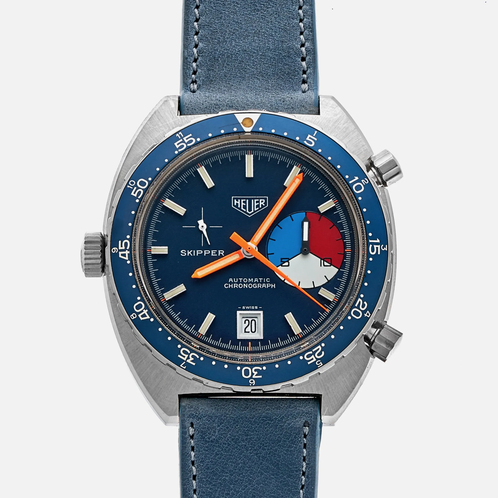1972 Heuer Skipper Ref. 1564 With Original Strap And Buckle