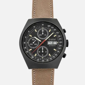 1980s Gallet Multichron 12 Chronograph In PVD