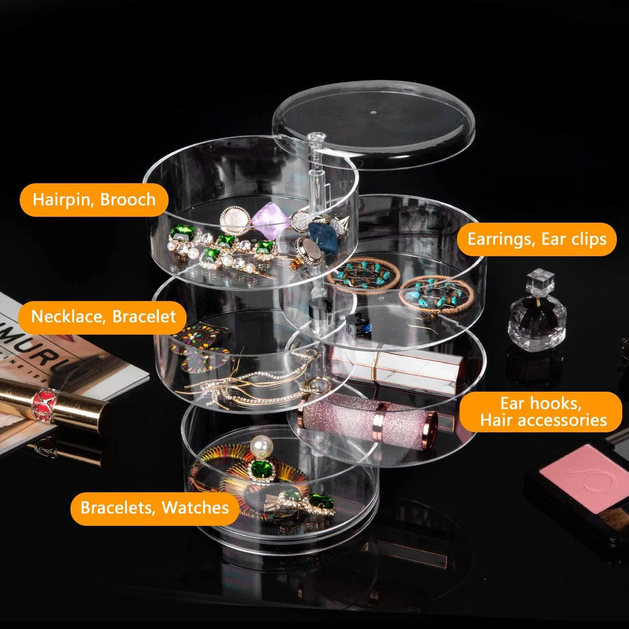 5 Layer Jewelry Box Organiser