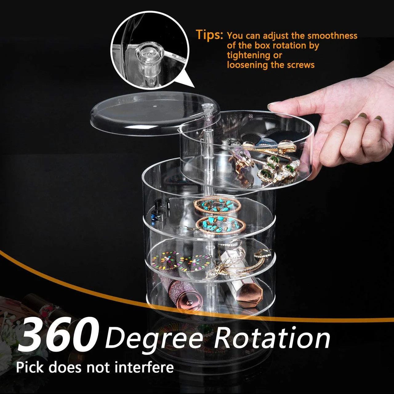5 Layer Jewelry Box Organiser