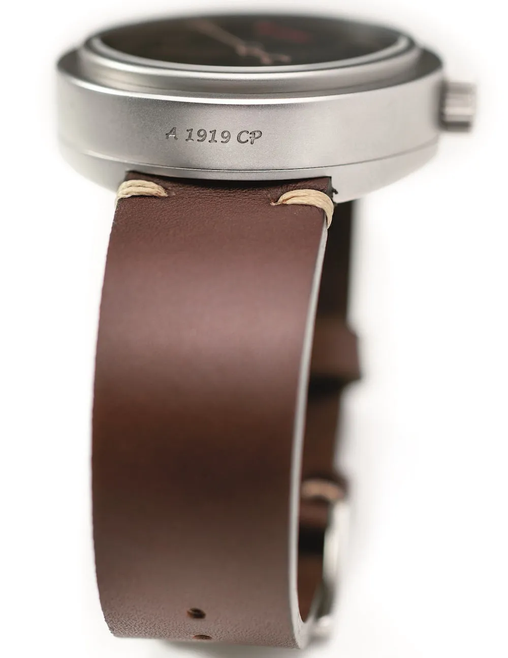 Allemano Watch GMT Antique White Sandblasted Case