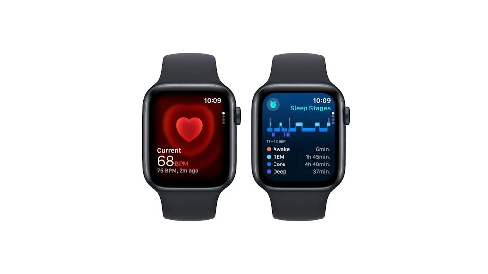 Apple Watch SE (2nd Gen) 44mm Midnight Aluminium Case with Midnight Sport Band M/L - GPS   Cellular (Open Never Used)