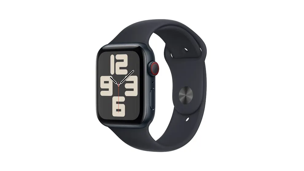 Apple Watch SE (2nd Gen) 44mm Midnight Aluminium Case with Midnight Sport Band M/L - GPS   Cellular (Open Never Used)