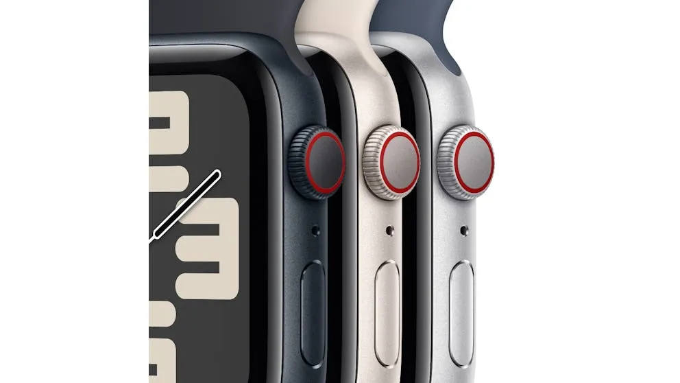 Apple Watch SE (2nd Gen) 44mm Midnight Aluminium Case with Midnight Sport Band M/L - GPS   Cellular (Open Never Used)