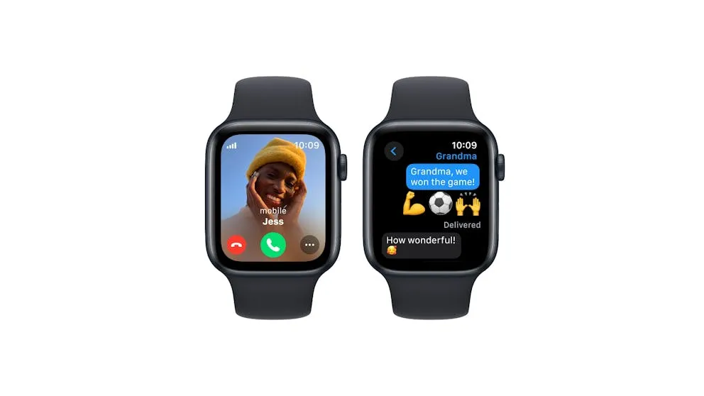 Apple Watch SE (2nd Gen) 44mm Midnight Aluminium Case with Midnight Sport Band M/L - GPS   Cellular (Open Never Used)