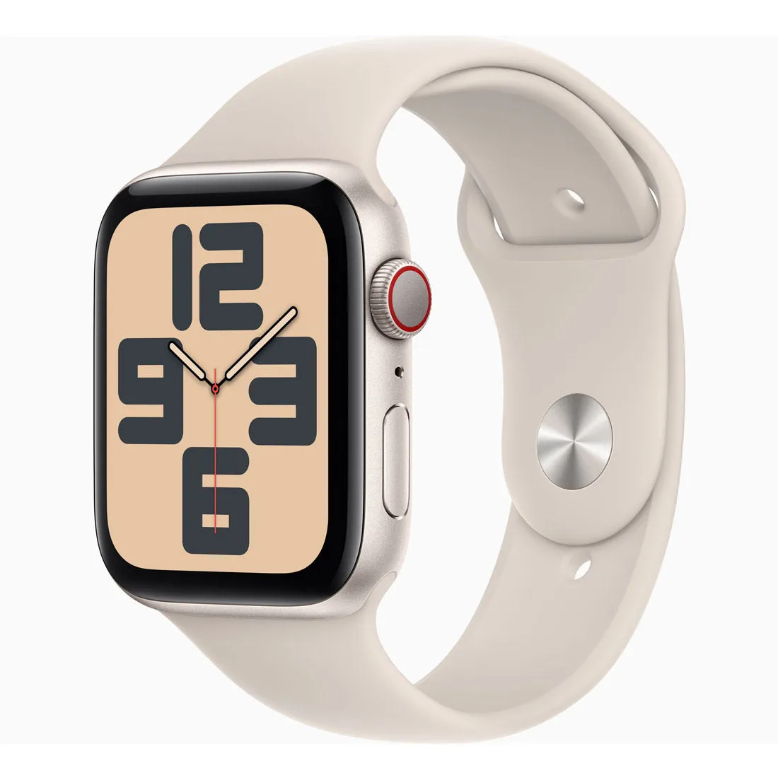 Apple Watch SE 40mm Aluminium Case GPS   Cellular Sport Band - Starlight - Open Never Used - AU Version
