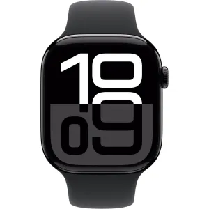 Apple Watch Series 10 46mm Jet Black Aluminium Case GPS   Cellular Sport Band - AU Version