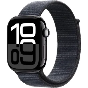 Apple Watch Series 10 46mm Jet Black Aluminium Case GPS   Cellular Sport Loop AU Version (Box Damage)