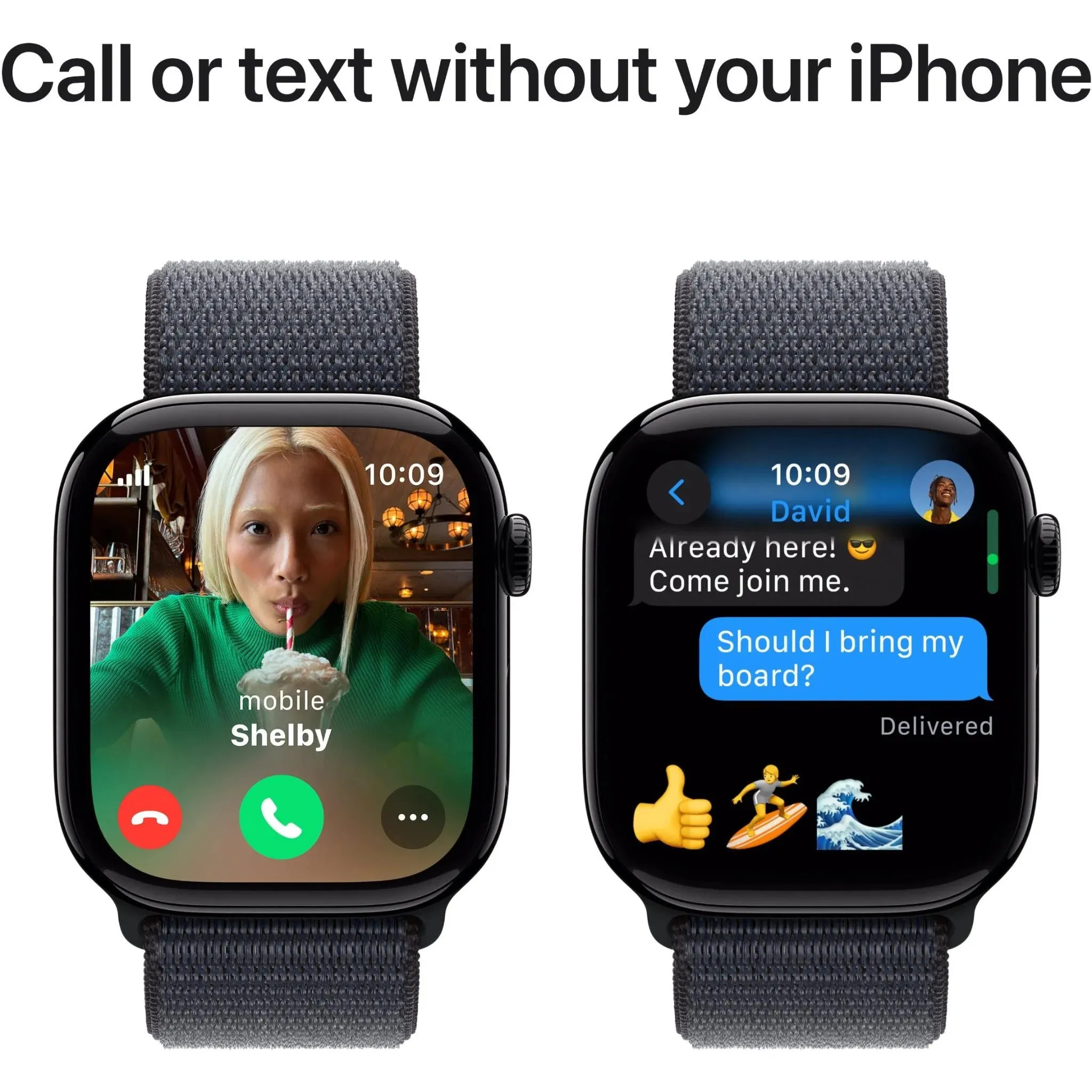 Apple Watch Series 10 46mm Jet Black Aluminium Case GPS   Cellular Sport Loop AU Version (Box Damage)