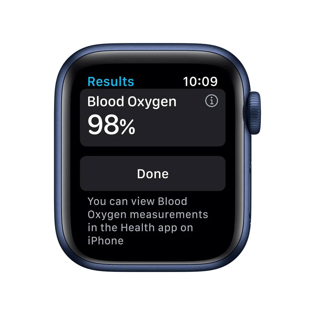 Apple Watch Series 6 44mm Blue Aluminium Case w/ Navy Sport Band (GPS   Cellular) Refurbished (Grade-B)