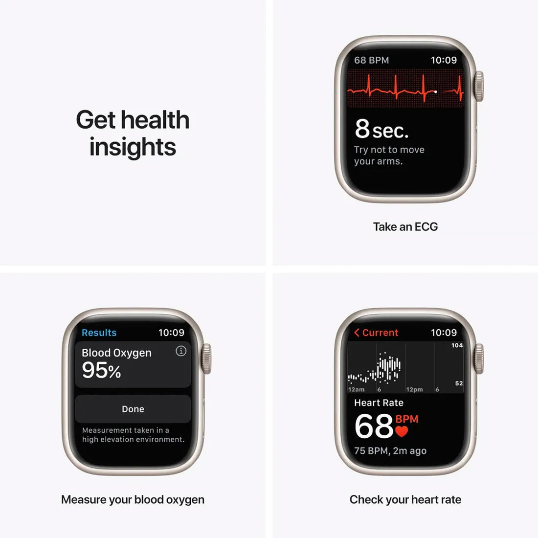 Apple Watch Series 7 41mm Blue Aluminium Case With Abyss Blue Sport Band GPS   Cellular ( Grade - A )