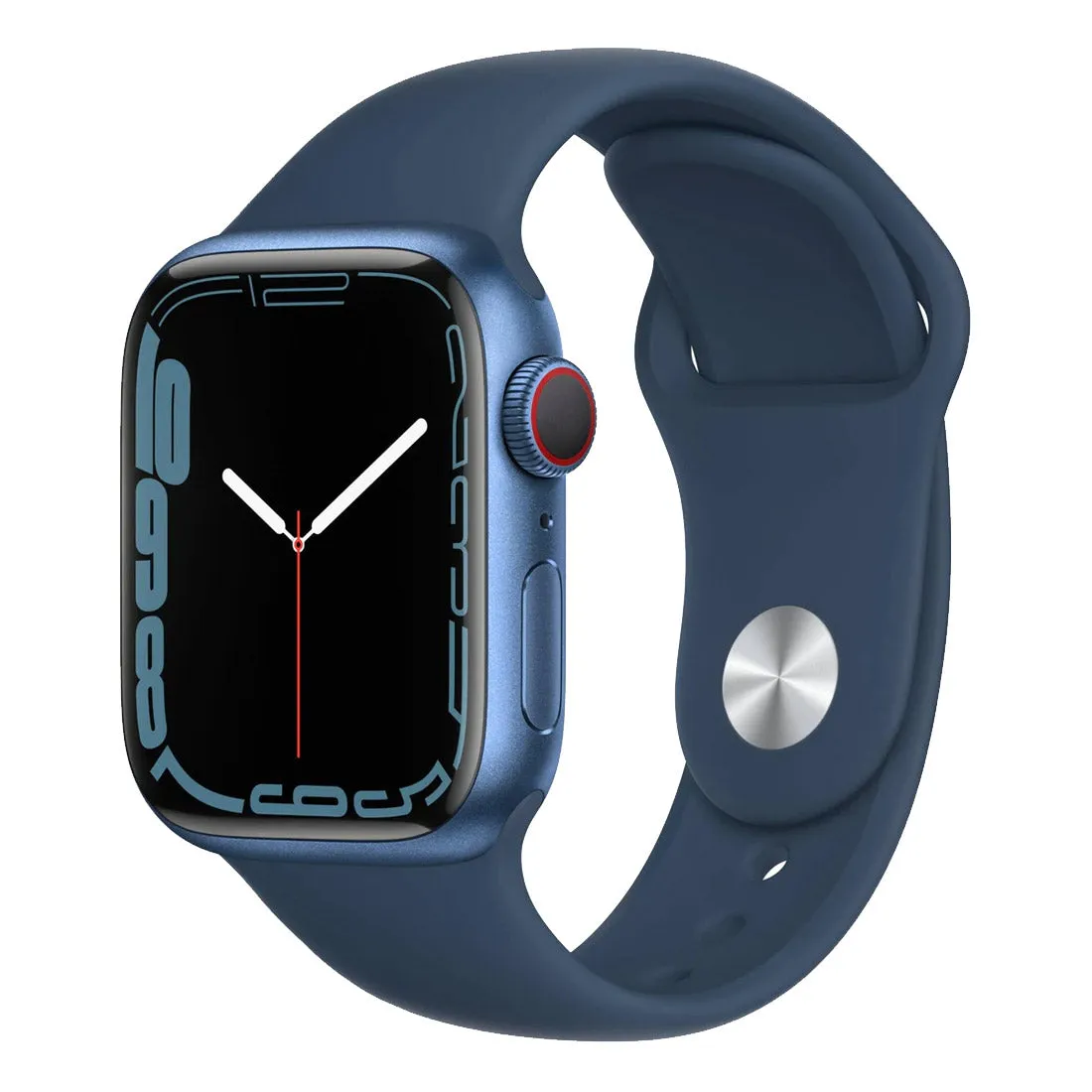 Apple Watch Series 7 45mm Aluminium Case With Sport Band GPS   Cellular - Blue - Open Never Used - AU Version