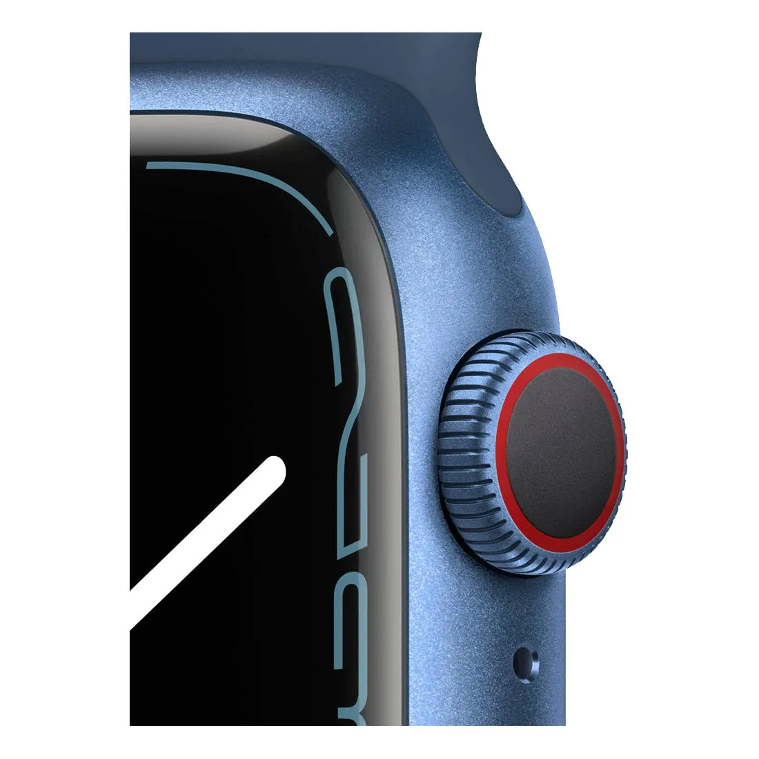 Apple Watch Series 7 45mm Aluminium Case With Sport Band GPS   Cellular - Blue - Open Never Used - AU Version