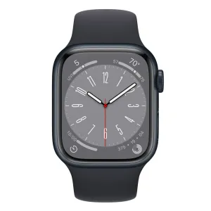 Apple Watch Series 8 GPS   Cellular 45mm Aluminum Case w/ Sport Band - Midnight - Pristine Refurbished - AU Version