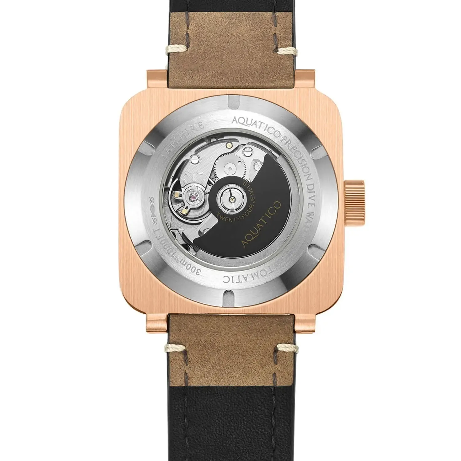 Aquatico Super Charger Bronze Black Dial Watch (NH35)