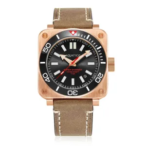 Aquatico Super Charger Bronze Black Dial Watch (NH35)