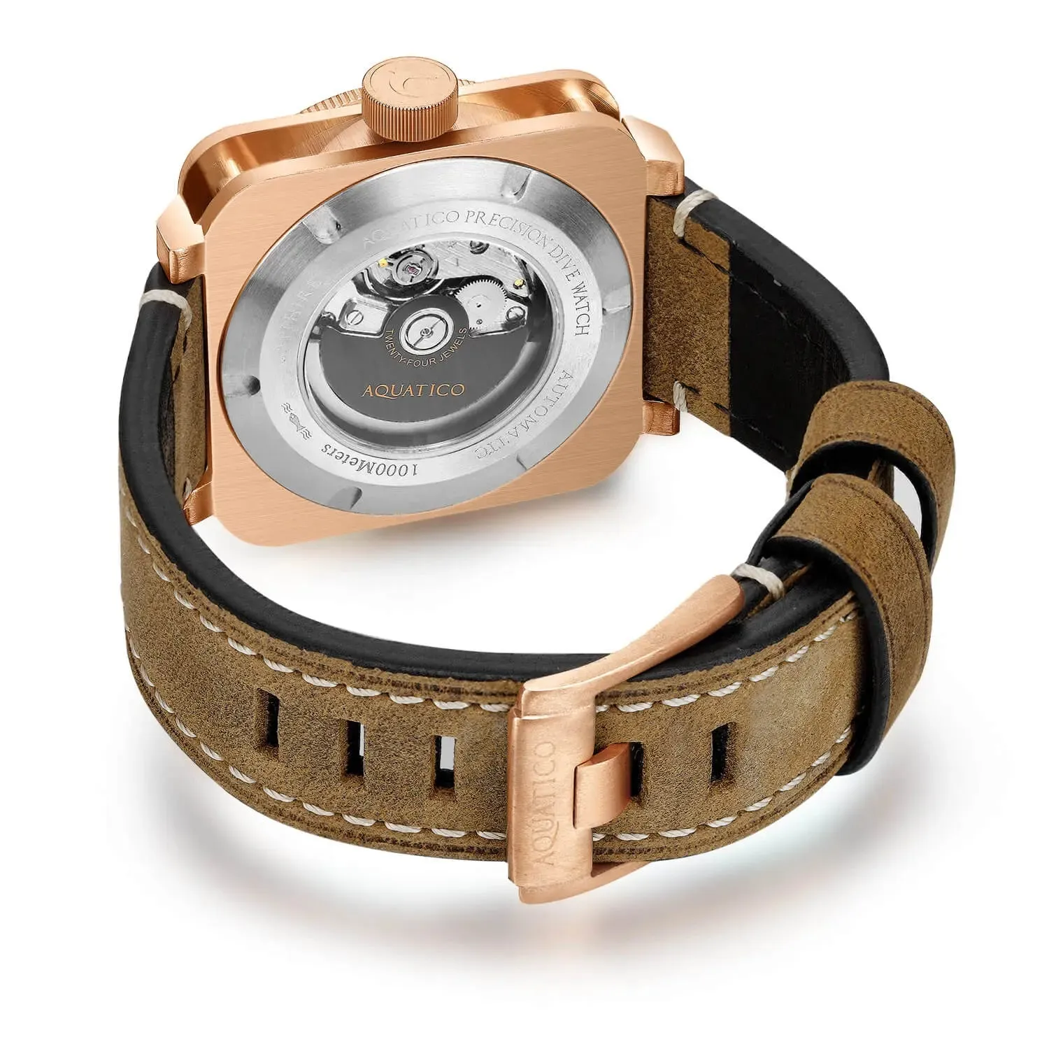 Aquatico Super Charger Bronze Black Dial Watch (NH35)