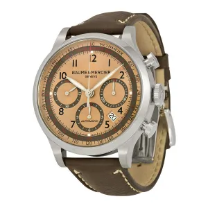 Baume and Mercier Capeland Automatic Chronograph Copper Dial Men's Watch 10004 A10004