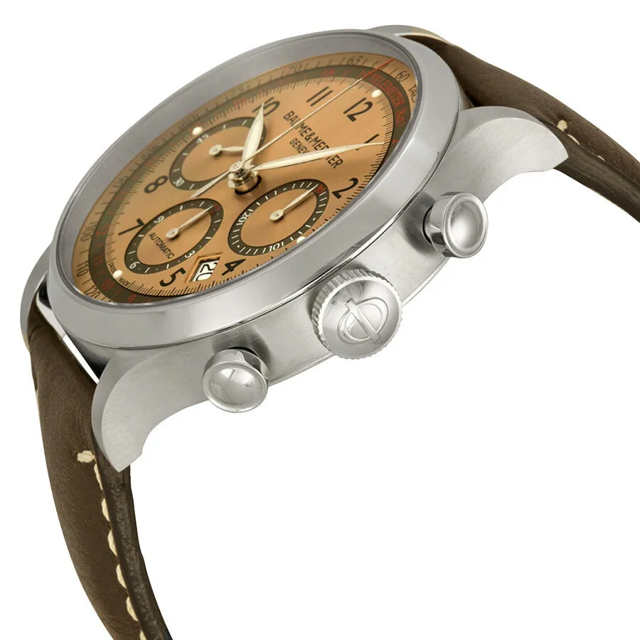 Baume and Mercier Capeland Automatic Chronograph Copper Dial Men's Watch 10004 A10004