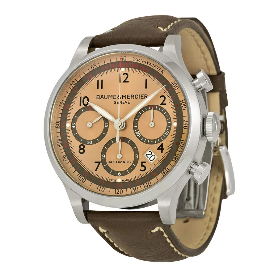 Baume and Mercier Capeland Automatic Chronograph Copper Dial Men's Watch 10004 A10004