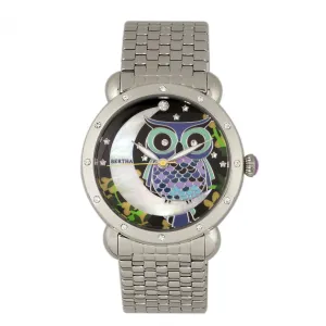 Bertha Ashley MOP Ladies Bracelet Watch - Silver