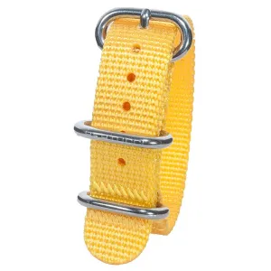 Bertucci DX3 Modena Giallo Nylon Yellow Watch Band - B-149