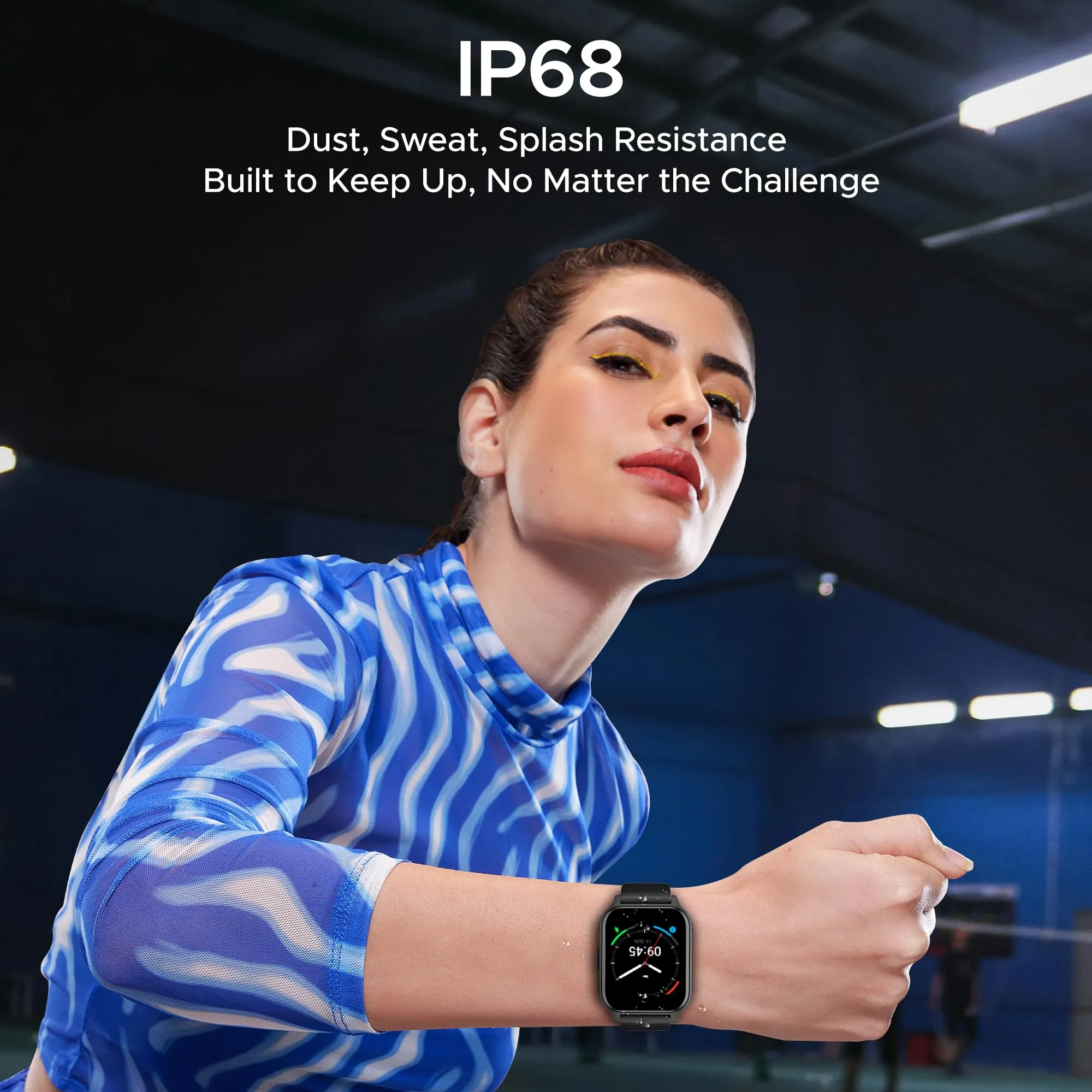 boAt Newly Launched Wave Call 2 Plus Smart Watch w/Bilingual Support (Hindi/English), 1.96”(4.97 cm) HD Display, BT Calling, 100 Sports Modes, Animated Watch Faces, Voice Assistant(Active Black)